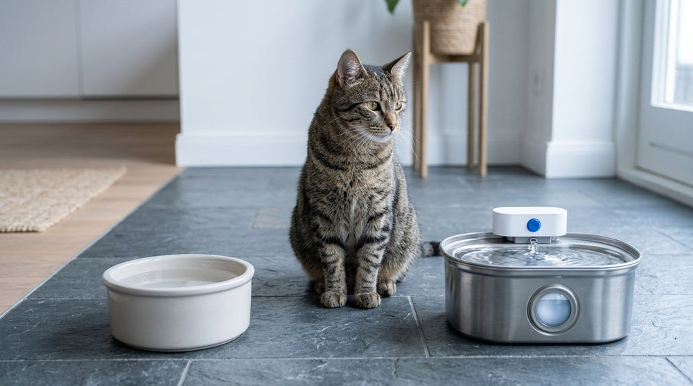 Wassernapf oder Katzentrinkbrunnen: Welches ist die beste Wahl für deine Katze?
