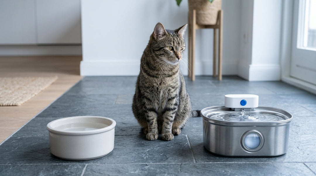 Wassernapf oder Katzentrinkbrunnen: Welches ist die beste Wahl für deine Katze?