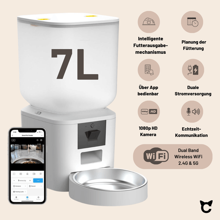 Futterspender Smart CatzyFeeder - catzyfied.ch