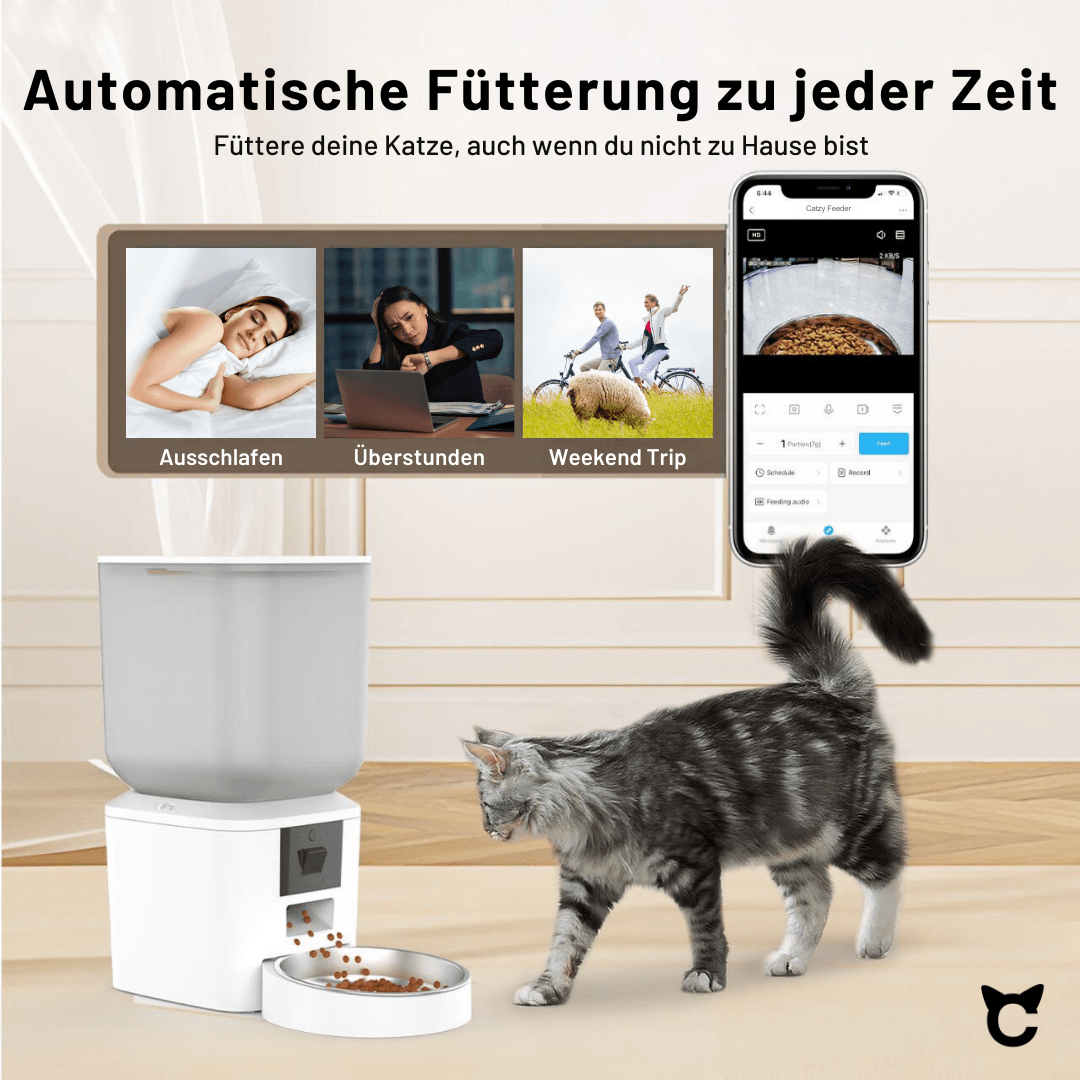 Futterspender Smart CatzyFeeder - catzyfied.ch