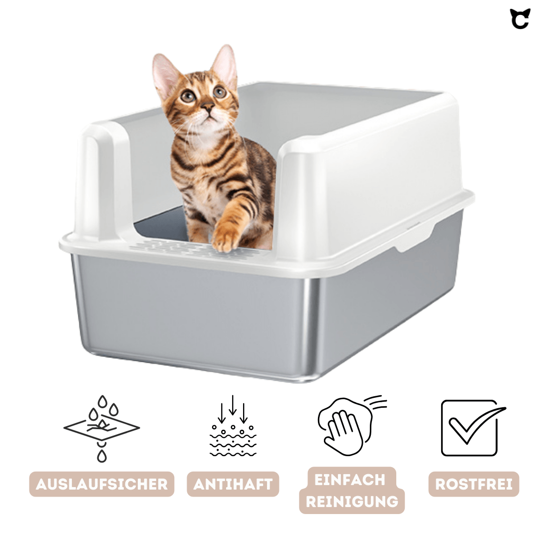 Catzyfied | Katzentoilette XXL Edelstahl